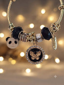KidZilan Fashion Charms & Beads Bracelet Collection - Gold Butterfly
