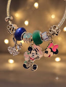 KidZilan Fashion Charms & Beads Bracelet Collection - Mickey & Minnie