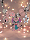 KidZilan Fashion Charms & Beads Bracelet Collection - Pink Angel