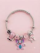 KidZilan Fashion Charms & Beads Bracelet Collection - Pink Angel