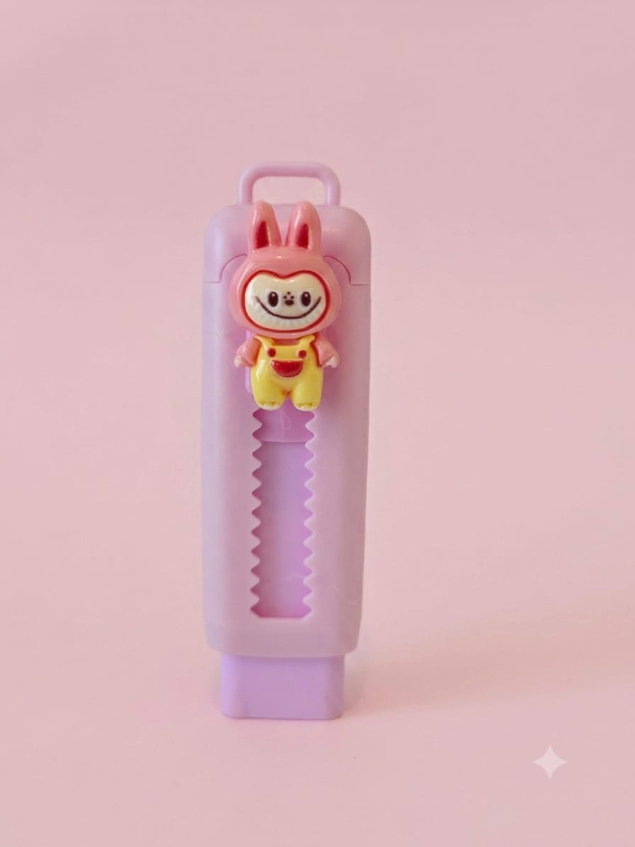 KidZilan Cute Bunny Push & Pull Cartoon Eraser