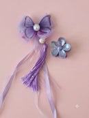 Princess Dreams Bow, Bracelet & Hair Tie Styling Set - Lavender Purple