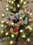KidZilan Fashion Charms & Beads Bracelet Collection - Gold Mickey & Friends