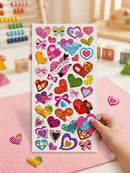 KidZilan Love & Hearts 3D Sticker World Puffy Sticker Sheet