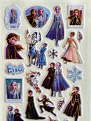 KidZilan Frozen Princess Characters 3D Sticker World Puffy Sticker Sheet