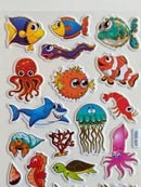 KidZilan Under the Sea 3D Sticker World Puffy Sticker Sheet