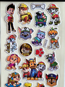 KidZilan Paw Patrol Characters 3D Sticker World Puffy Sticker Sheet