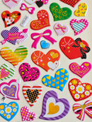 KidZilan Love & Hearts 3D Sticker World Puffy Sticker Sheet