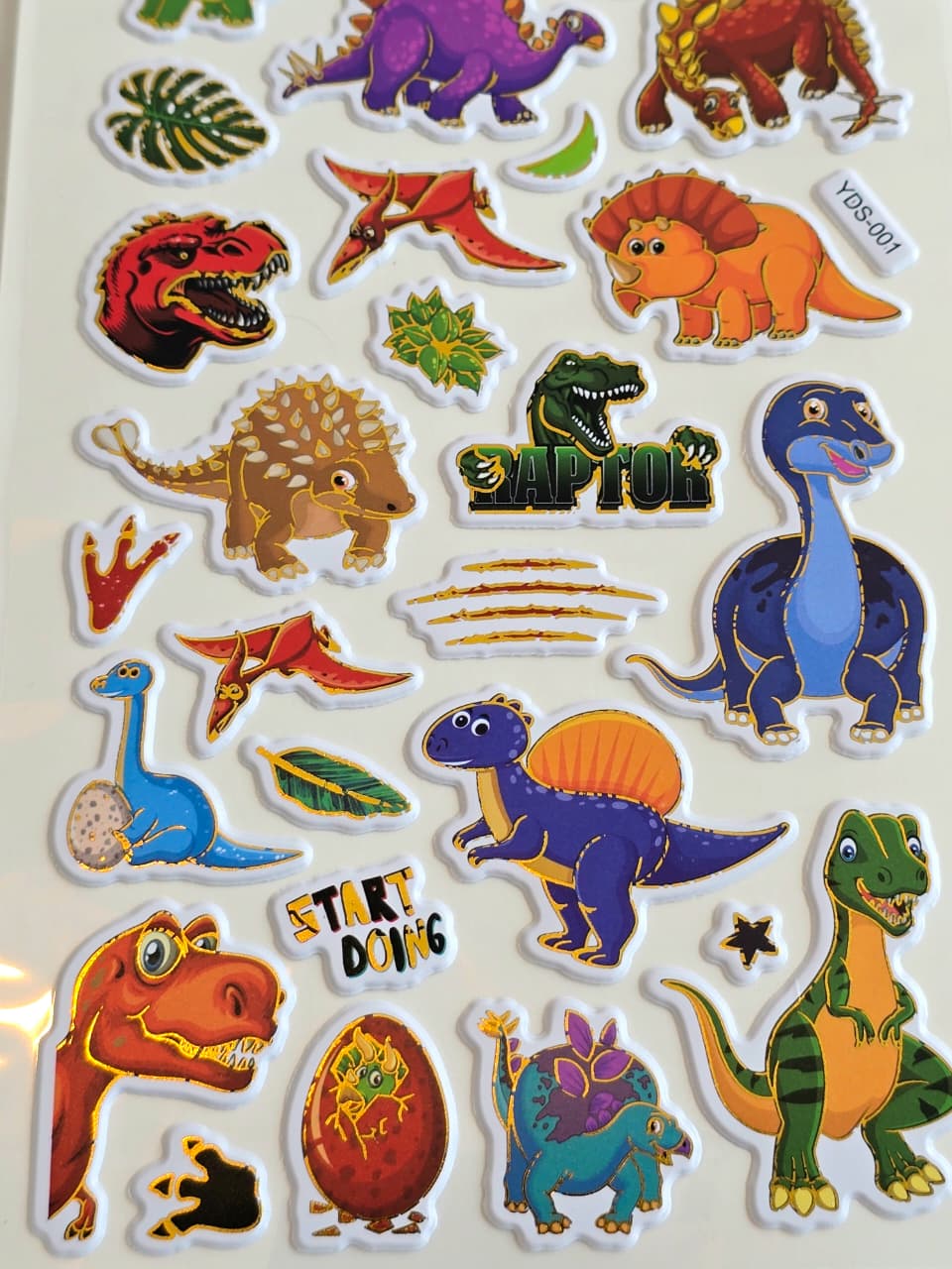 KidZilan Dinosaurs 3D Sticker World Puffy Sticker Sheet