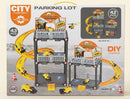 City Construction Traffic Theme Parking Lot Track Playset