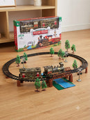 KidZilan DIY Classic Electric Steam Train Toy Set with Tracks