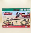 KidZilan DIY Classic Electric Steam Train Toy Set with Tracks