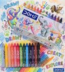 DOMS Jumbo Wax Crayons (12 + 1 Silver) Set