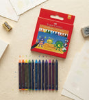Faber-Castell 12 Wax Crayons Set
