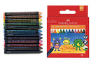 Faber-Castell 12 Wax Crayons Set