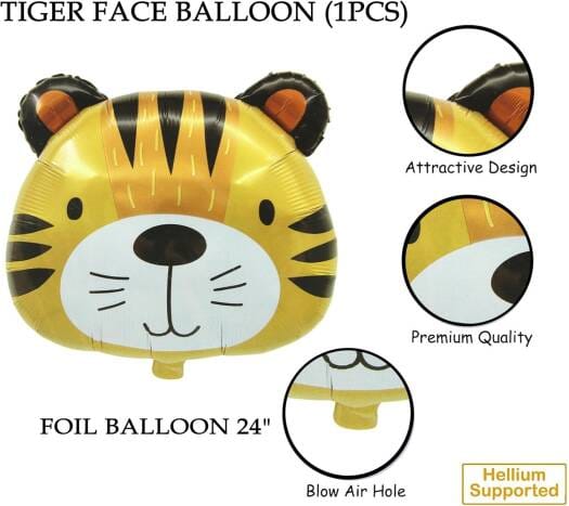 Party Palace 24 Inch Tiger Foil Balloon