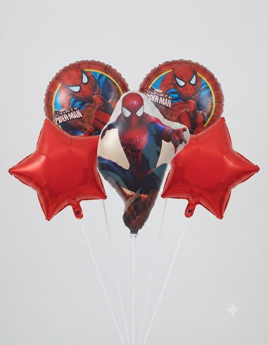 Spider-Man 5-Piece Foil Balloons Set