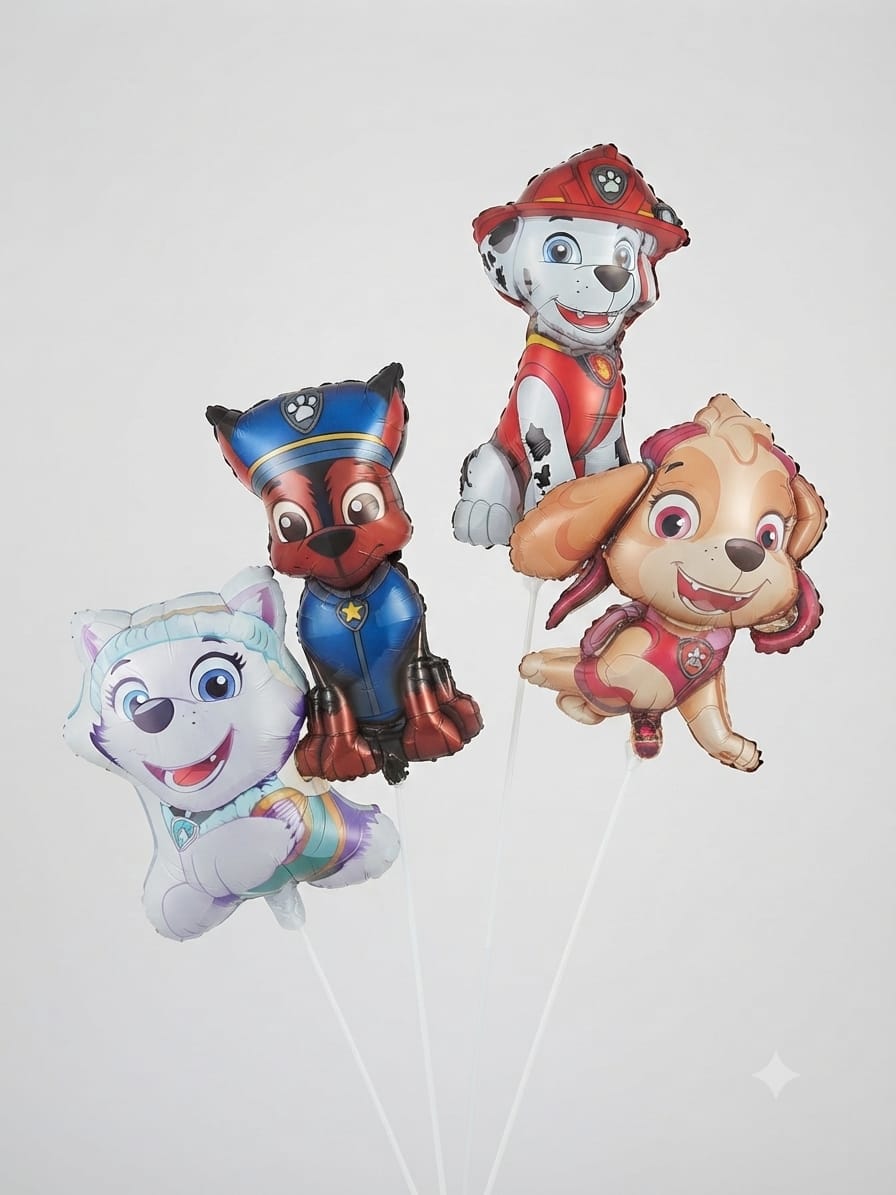 Paw Patrol 4-Piece Foil Balloons Set