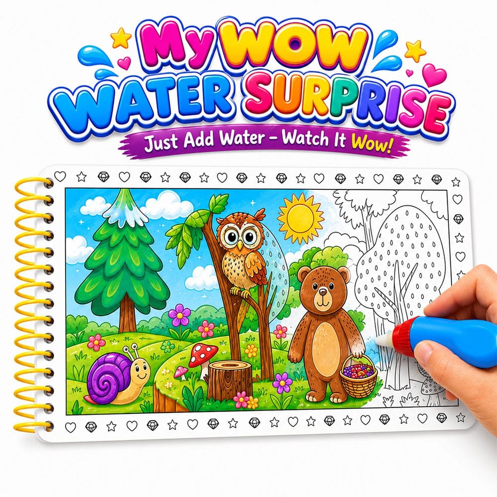 Wow Water Surprise Animals Reusable Activity Book (3 Pages)