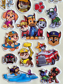 KidZilan Paw Patrol Characters 3D Sticker World Puffy Sticker Sheet