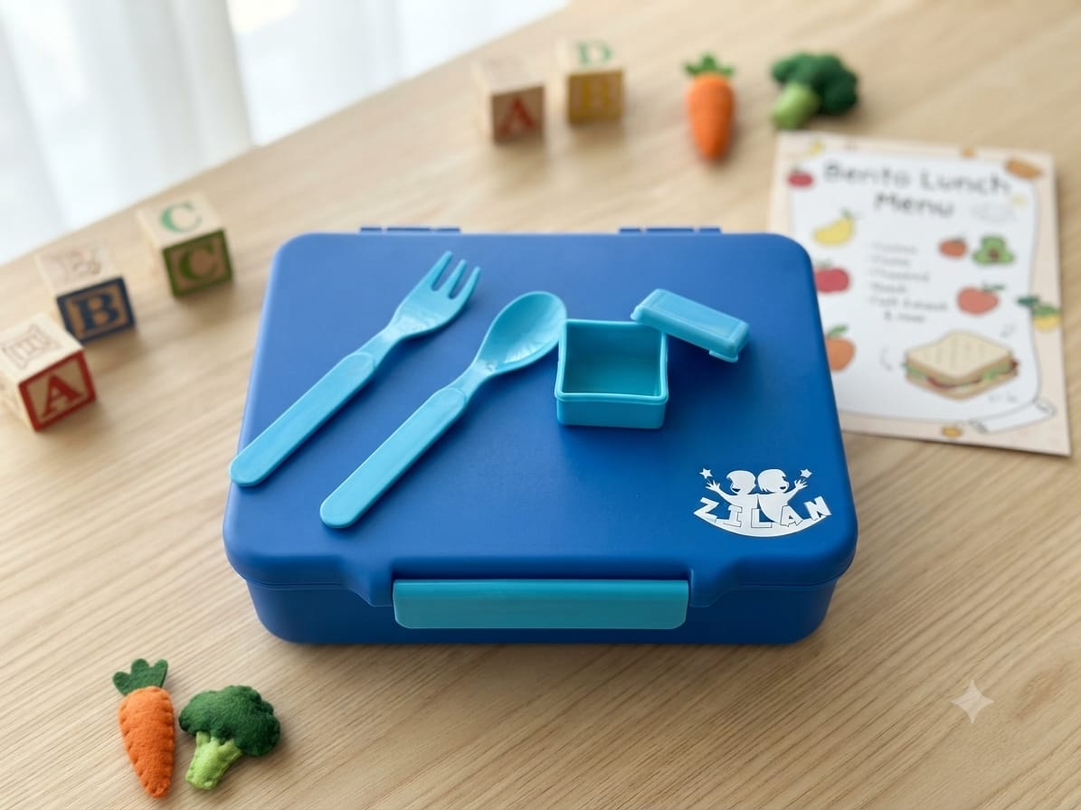 Zilan Compartment Bento Lunch Box - Royal Blue