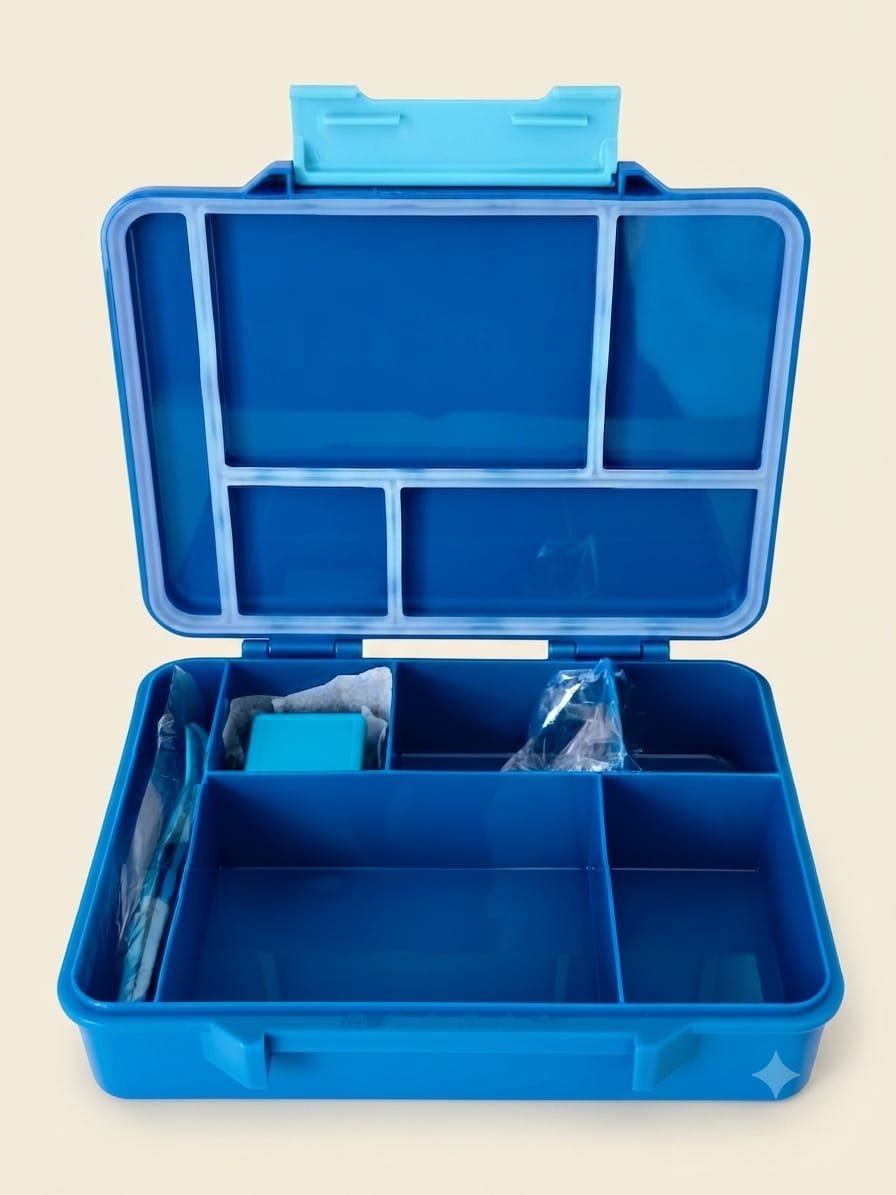 Zilan Compartment Bento Lunch Box 1520ml - Royal Blue