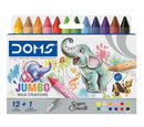 DOMS Jumbo Wax Crayons (12 + 1 Silver) Set