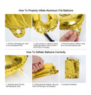 32" Gold Number Foil Balloon