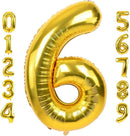 32" Gold Number Foil Balloon