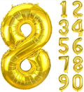 32" Gold Number Foil Balloon