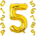 32" Gold Number Foil Balloon