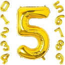 32" Gold Number Foil Balloon