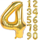 32" Gold Number Foil Balloon