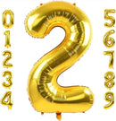 32" Gold Number Foil Balloon
