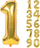 32" Gold Number Foil Balloon