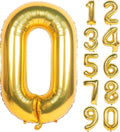 32" Gold Number Foil Balloon