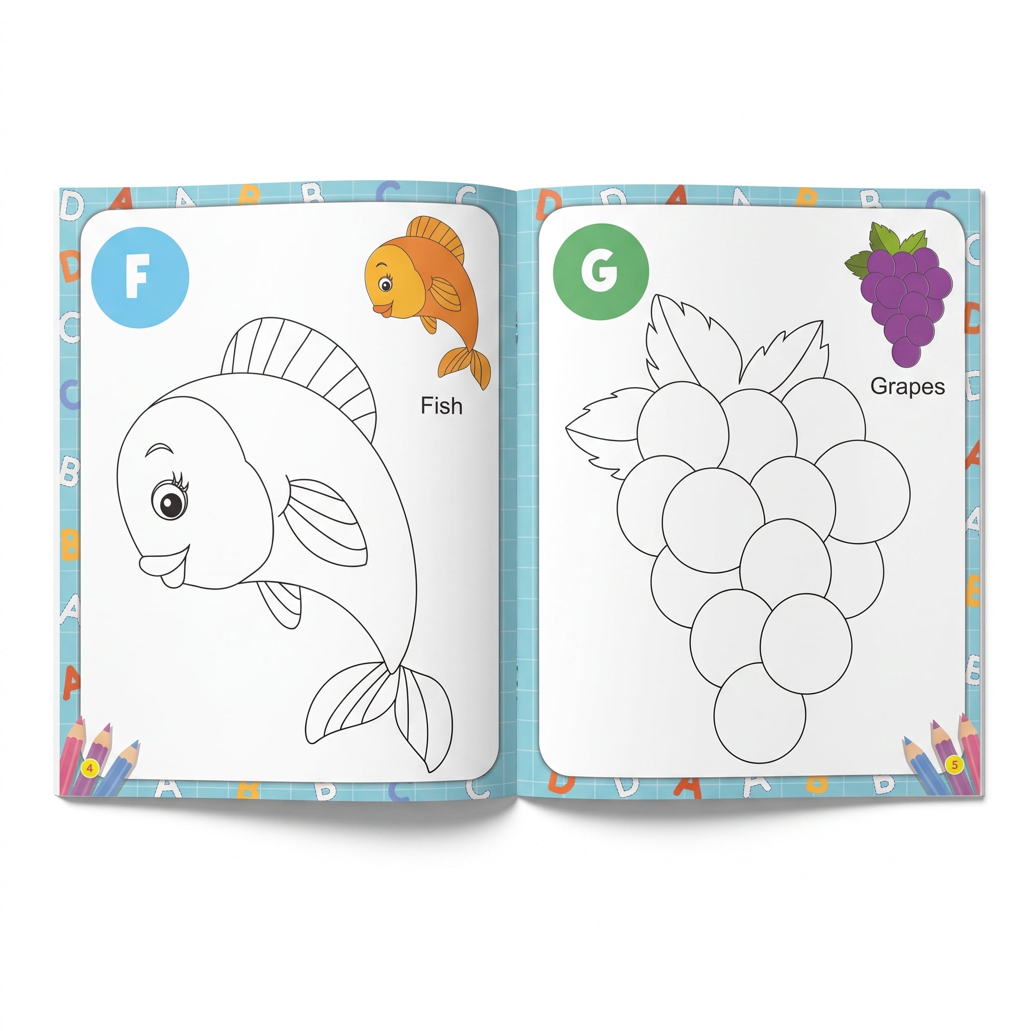 My First Alphabet Copy to Colour Book  (16 Pages)