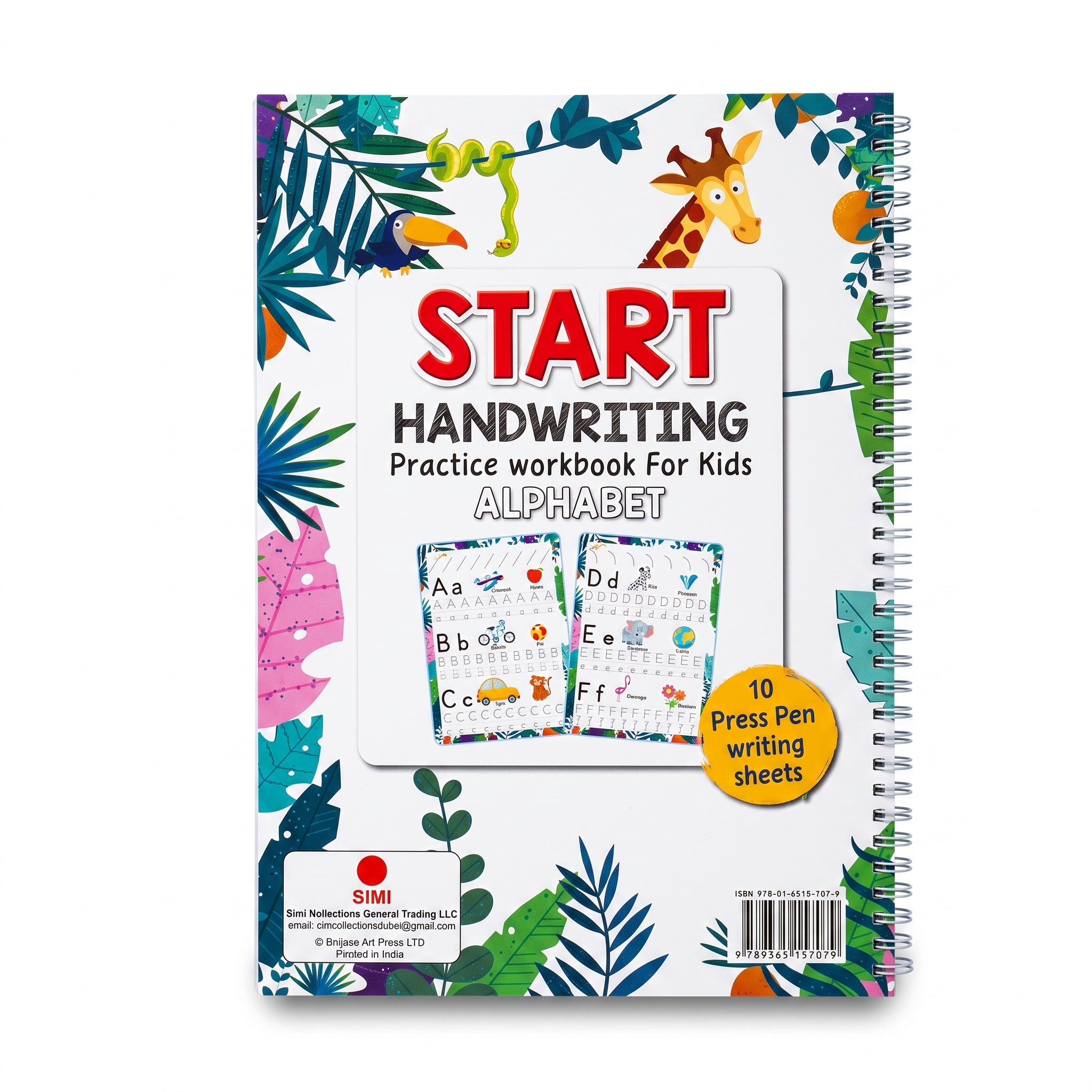 Start Handwriting Practice Workbook for Kids - Alphabet (10 Pages)