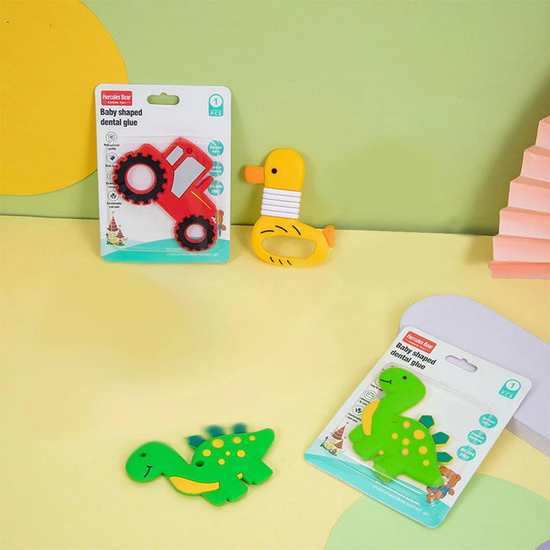 Hercules Bear animal silicone baby teething massager, view 1