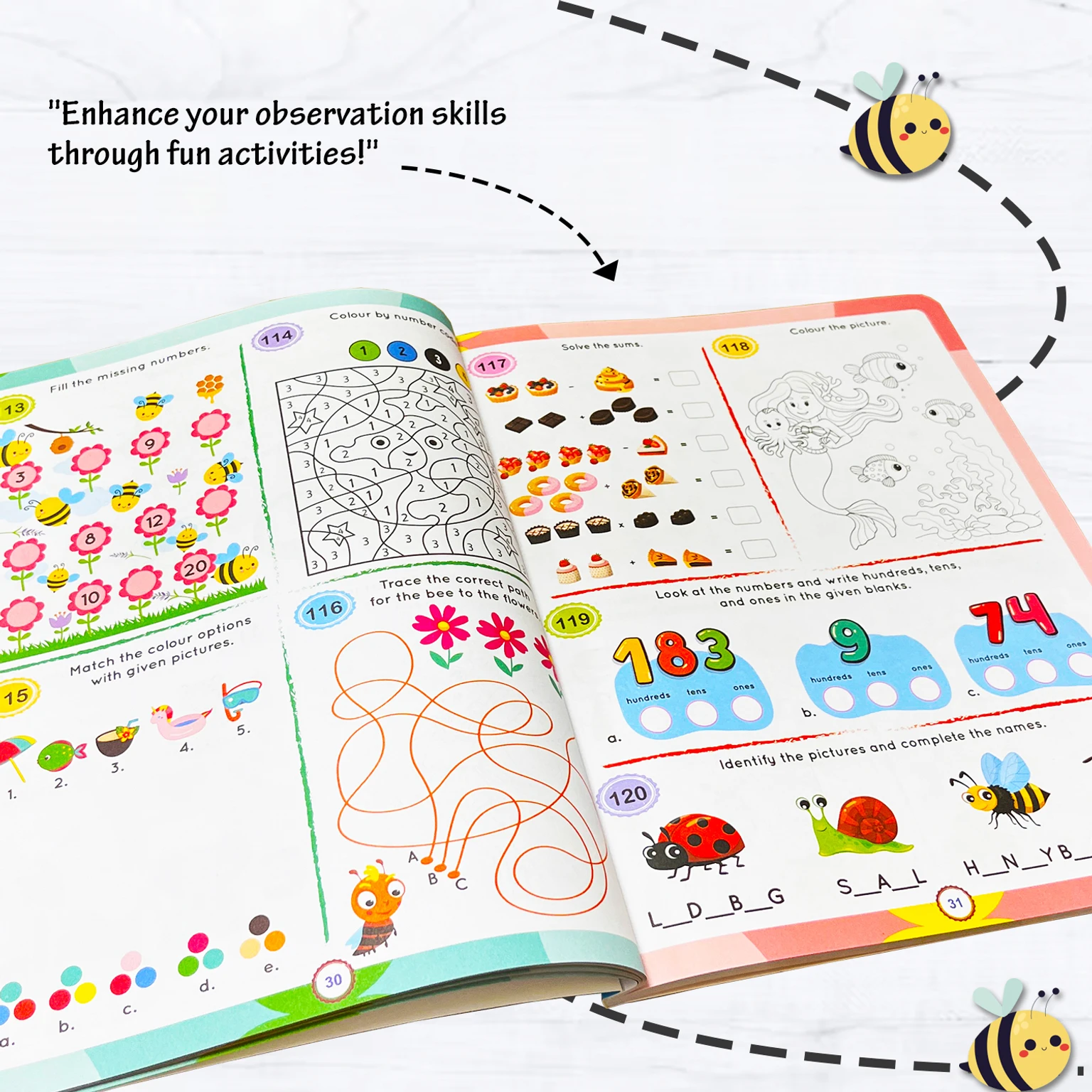Brain Booster 96-Page Activity Book - 28x22cm (Ages 5+)