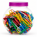 Kidzilan Multi-Color Vinyl Coated Metal Paper Clips (254-Piece)