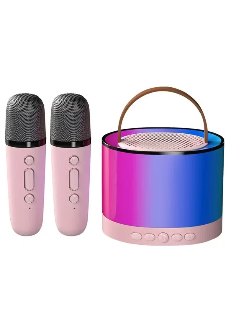 Duet Dreams mini portable Bluetooth karaoke speaker set, view 2