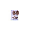 Warm Autumn Knitted Bow & Animal Hair Clip Set