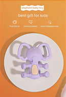 Silicone  Elephant Teether Toy with Travel Case