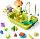 KidZilan Puzzle Kitchen Electric Water Circulation Sink Playset