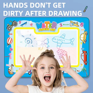 KidZilan Magic Water Canvas reusable drawing mat, wild animal, view 2