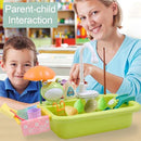 KidZilan Puzzle Kitchen Electric Water Circulation Sink Playset