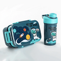 KidZilan 3-Compartment Bento Box & Matching Water Bottle Set