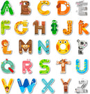 KidZilan Alpha-Zoo 3D Puffy Alphabet Sticker Sheet