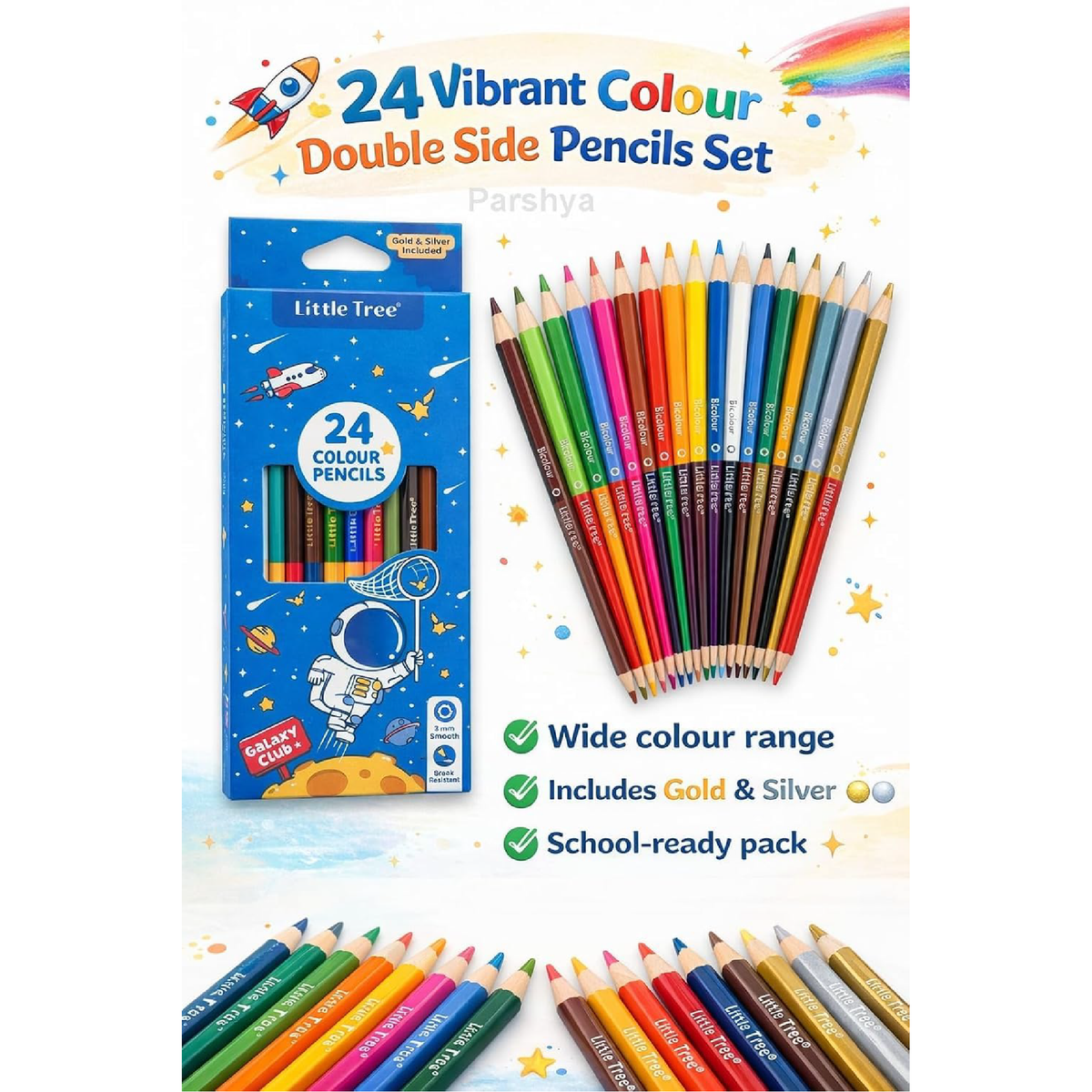 Creative Dreams 24-pack premium color pencils, view 2